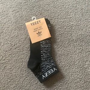 Black Yeezy ankle socks